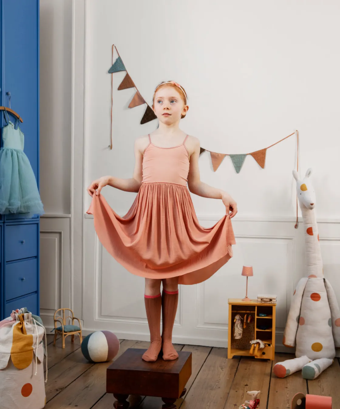 Online Maileg Ballerina dress, 6-8 years - Melon