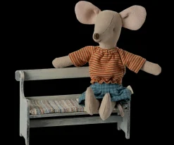 Hot Maileg Bench, Mouse - Vintage off white