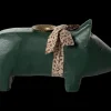 Discount Maileg Candle holder, Medium pig - Dark green