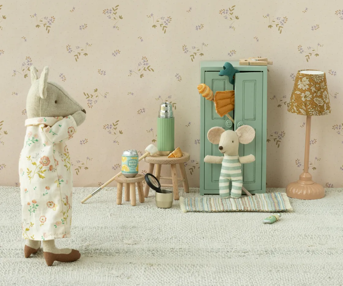 Best Maileg Closet, Mouse - Soft blue