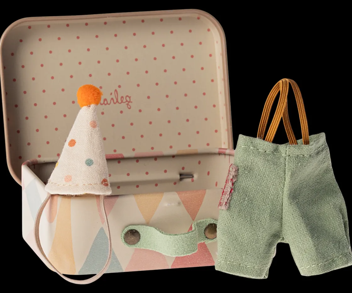 Outlet Maileg Clown clothes in suitcase, Little brother mouse