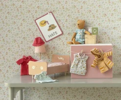 Store Maileg Coat, Teddy mum