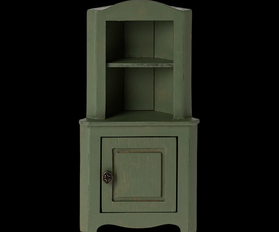 Outlet Maileg Corner cabinet, Mouse - Dark green