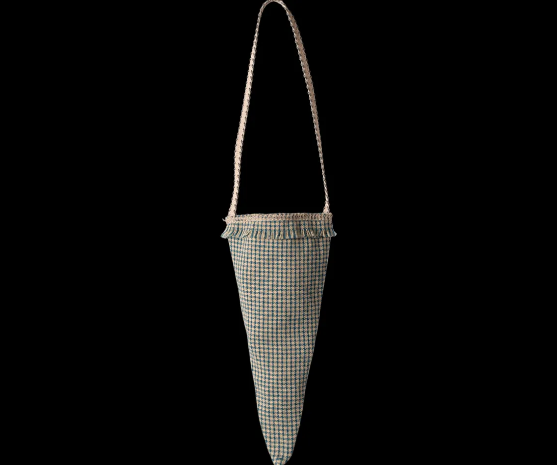 Cheap Maileg Cornet ornament, Checker - Petrol