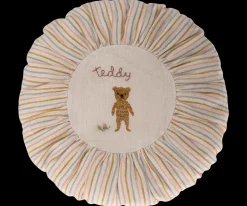 Fashion Maileg Cushion, Round, Small - Teddy, striped