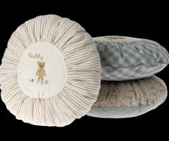 Fashion Maileg Cushion, Round, Small - Teddy, striped