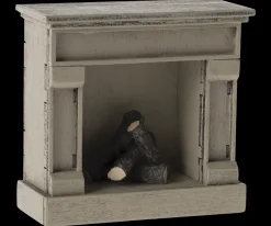 Sale Maileg Fireplace, Mouse - Off white