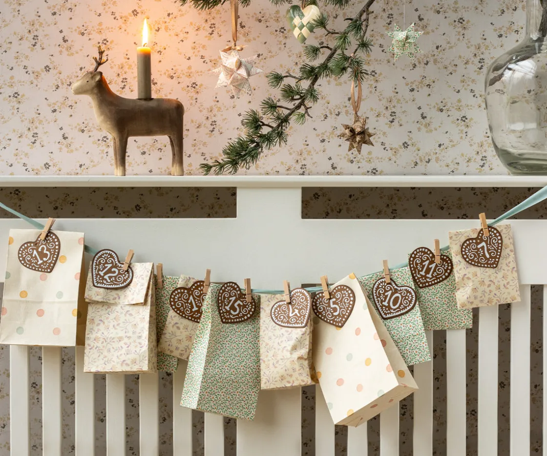 Hot Maileg Gift bag, Berry branches - Envelope, 10 pcs.