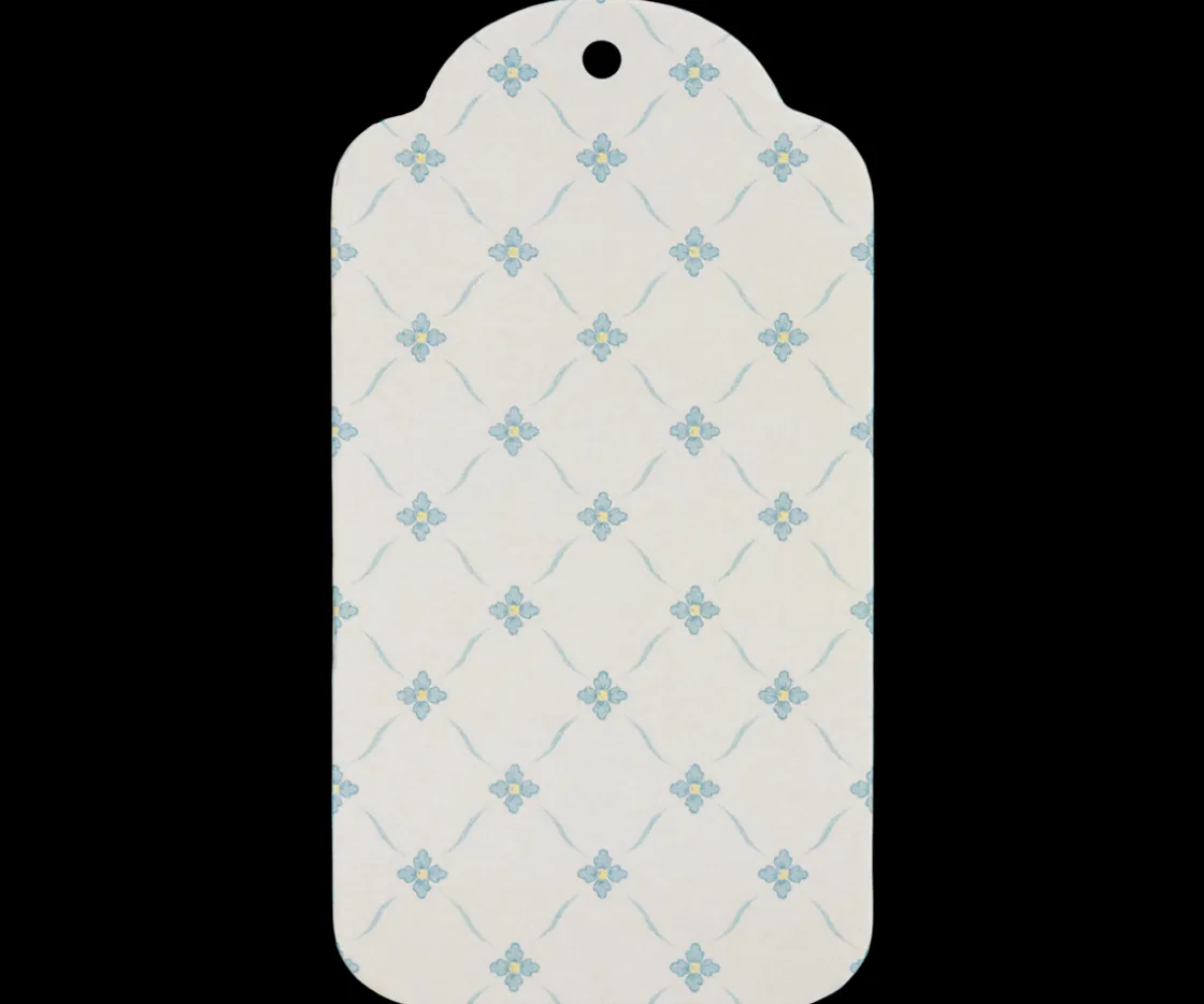Hot Maileg Gift tags, Blue flowers, 15 pcs