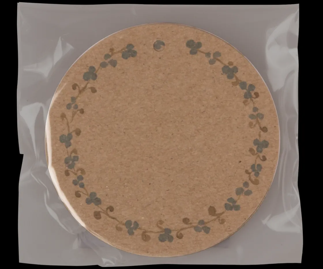 Hot Maileg Gift tags, Large round 15 pcs. - Brown