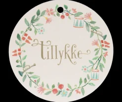 Best Maileg Gift tags, Tillykke, 15 pcs. - Round