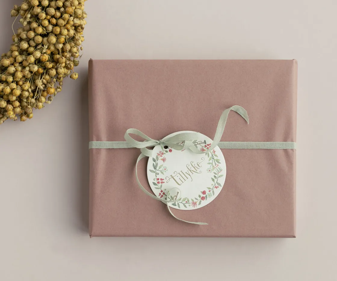 Best Maileg Gift tags, Tillykke, 15 pcs. - Round