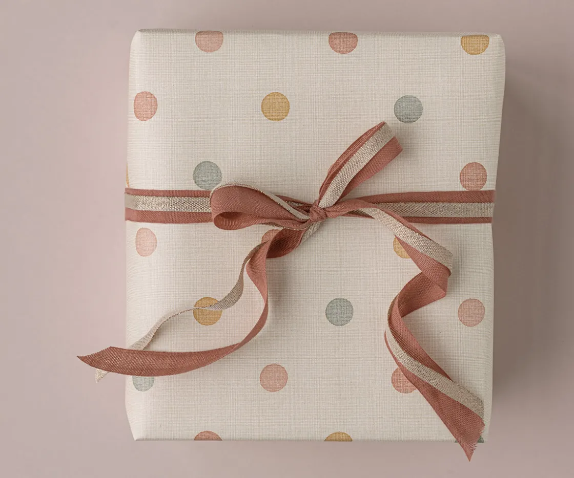 Discount Maileg Giftwrap, Multi dots - 10 m