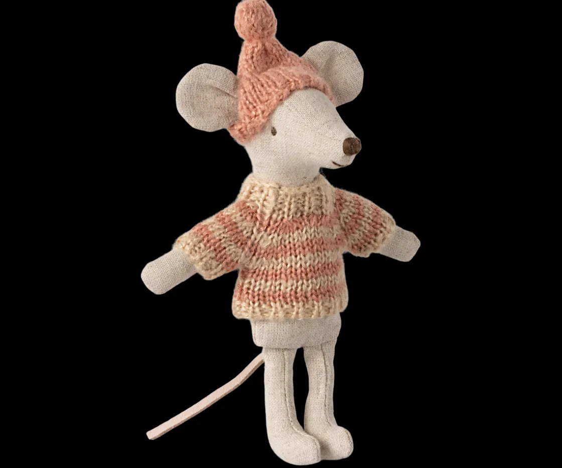 Discount Maileg Knitted sweater and hat, Big sister mouse