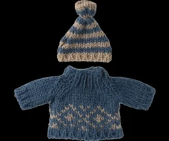 Online Maileg Knitted sweater and hat, Dad mouse