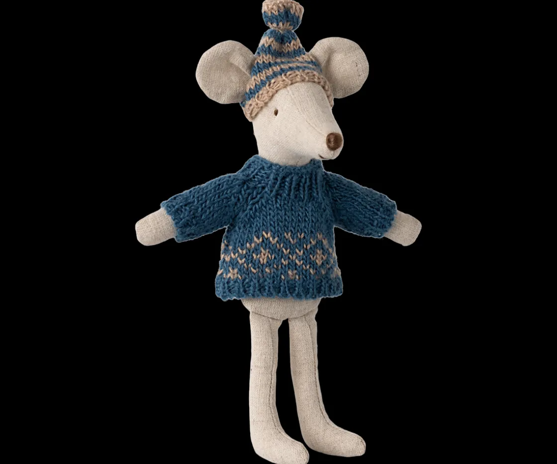 Online Maileg Knitted sweater and hat, Dad mouse
