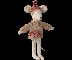 New Maileg Knitted sweater and hat, Mum mouse