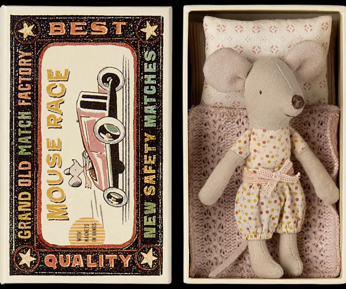 Cheap Maileg Little sister mouse in matchbox
