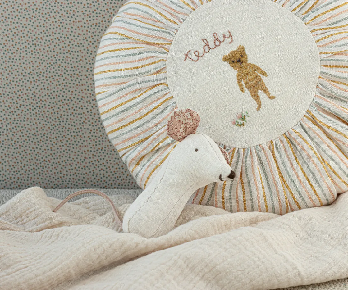 Hot Maileg Lullaby friends, Mouse rattle - Nature
