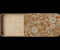 Clearance Maileg Metal box w. sliding lid, Blossom - Ocher