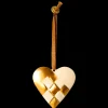 Best Maileg Metal ornament, Braided heart - Gold