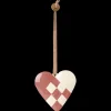Discount Maileg Metal ornament, Braided heart - Light purple