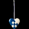Online Maileg Metal ornament, Large heart - Dark blue