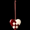 Fashion Maileg Metal ornament, Large heart - Red