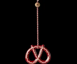 Best Maileg Metal ornament, Pretzel - Stripe