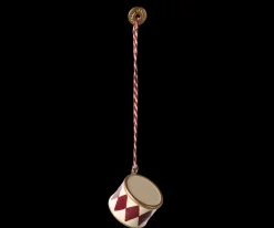 Discount Maileg Metal ornament, Small drum - Red