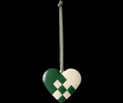 Best Sale Maileg Metal ornament, Small heart - Dark green
