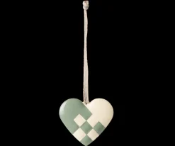 Flash Sale Maileg Metal ornament, Small heart - Mint