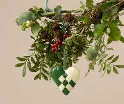 Best Sale Maileg Metal ornament, Small heart - Dark green