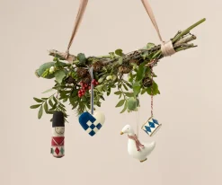 Discount Maileg Metal ornament, Small heart - Dark blue
