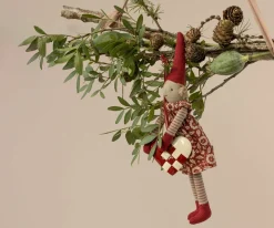 Cheap Maileg Metal ornament, Small heart - Red