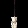 Best Maileg Metal ornament, Teddy bear - Off white/Blue