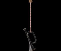Online Maileg Metal ornament, Trumpet - Anthracite