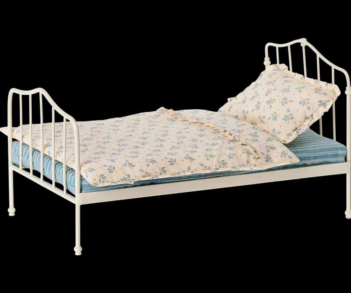 New Maileg Miniature bed, Mini - Blue