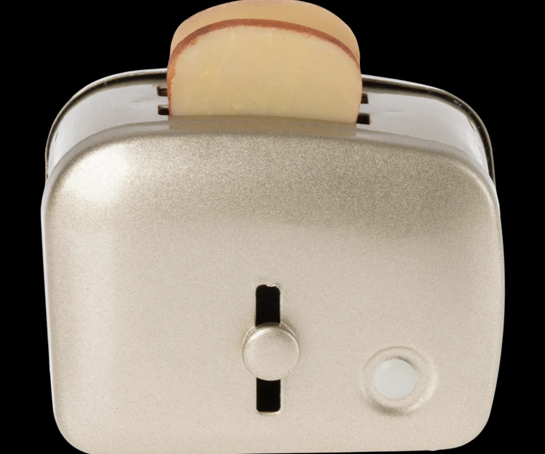 Best Sale Maileg Miniature toaster with bread - Silver