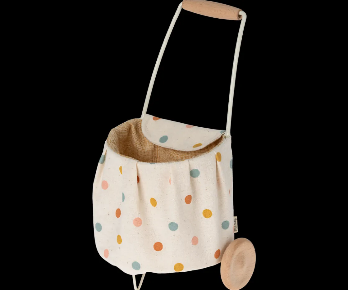 Hot Maileg Miniature trolley, Mini - Multi dots