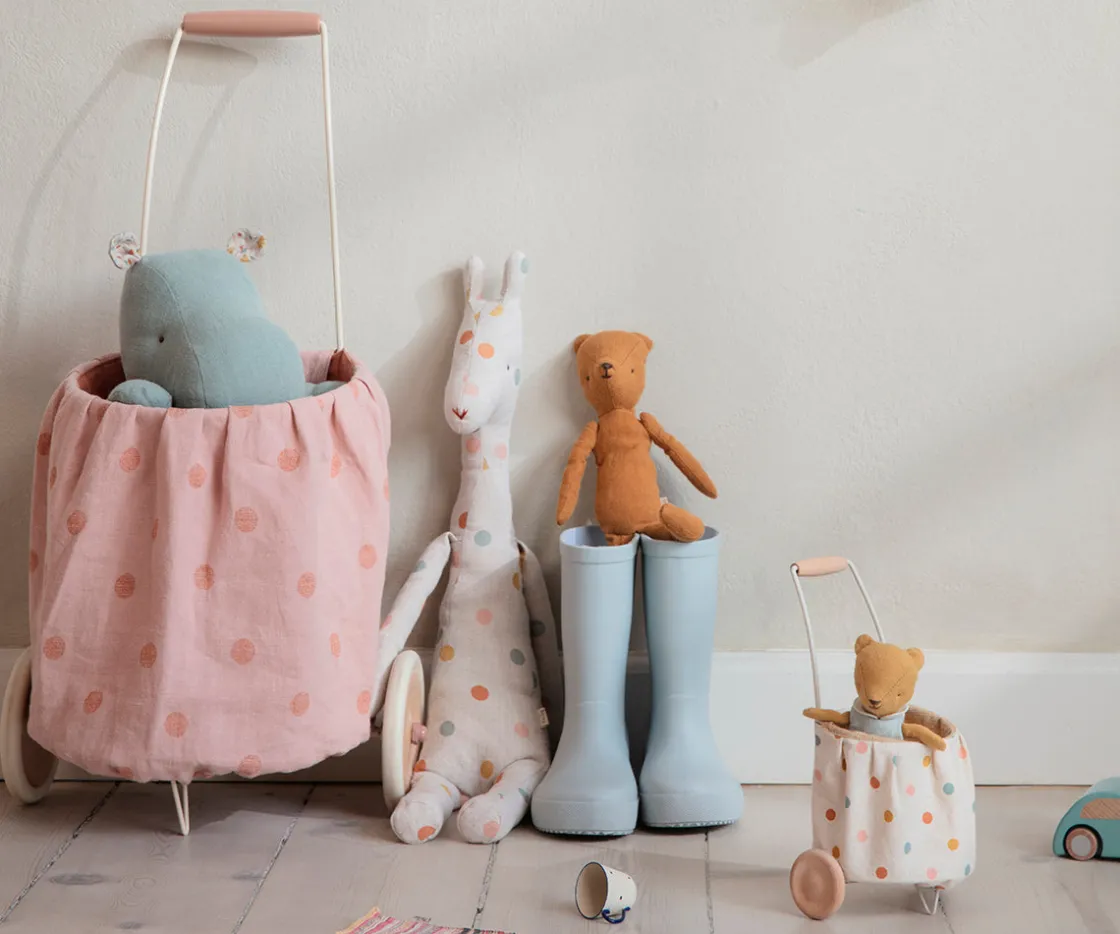 Hot Maileg Miniature trolley, Mini - Multi dots