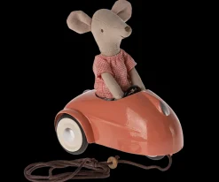 Online Maileg Mouse car - Coral