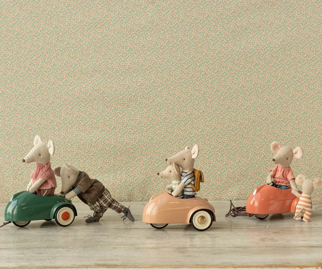 Online Maileg Mouse car - Coral