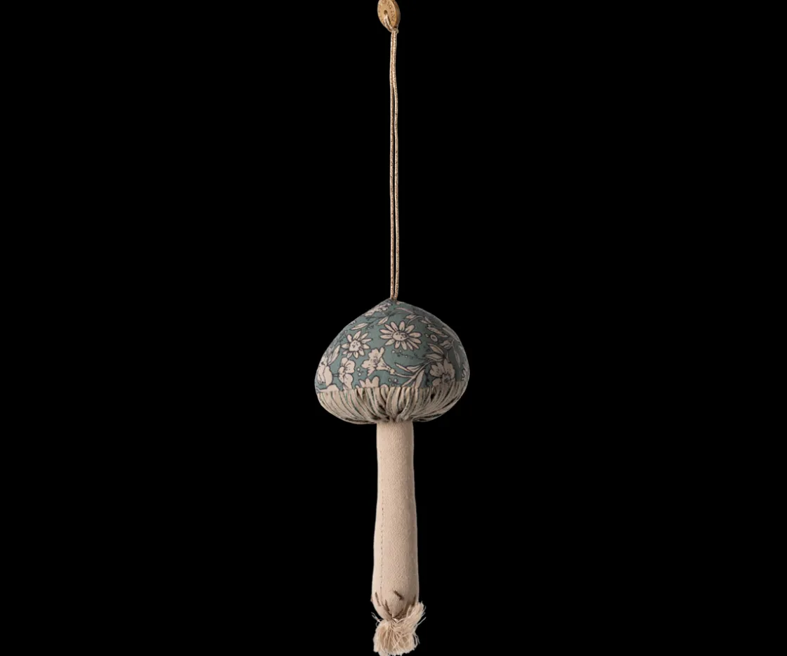 Clearance Maileg Mushroom ornament, Blossom - Green