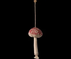 Hot Maileg Mushroom ornament, Blossom - Red
