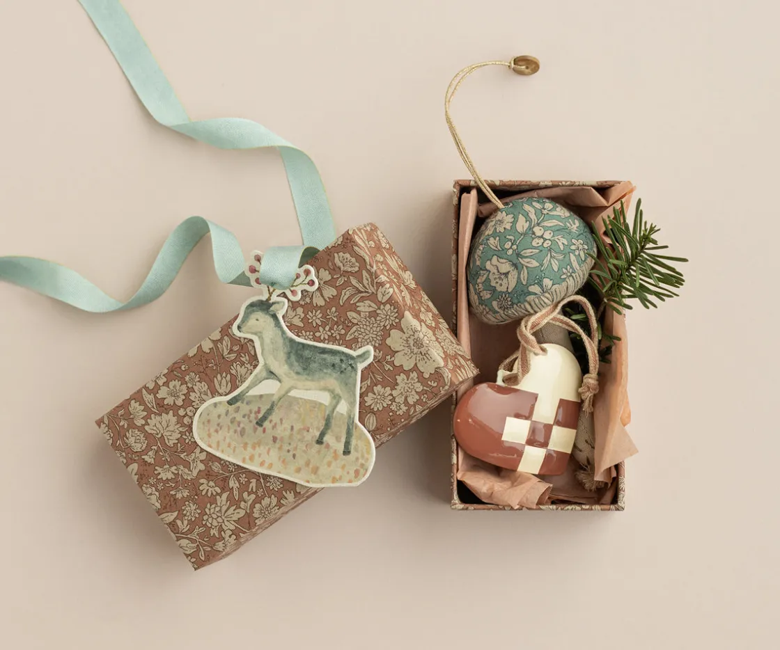 Clearance Maileg Mushroom ornament, Blossom - Green