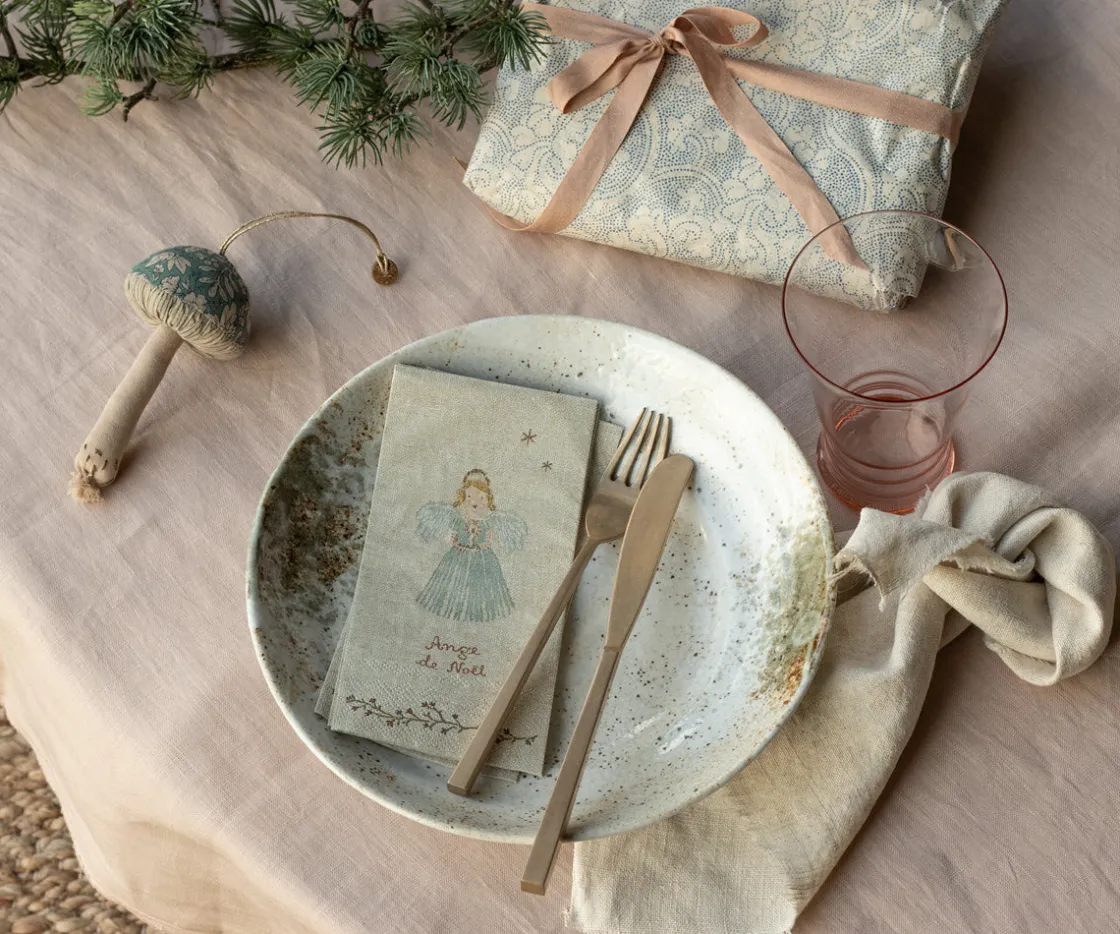 Clearance Maileg Napkin, Angel, Blue - Small