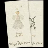 Hot Maileg Napkin, Angel, White - Small