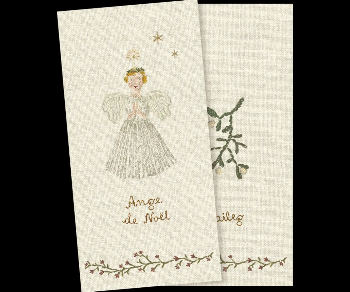 Hot Maileg Napkin, Angel, White - Small
