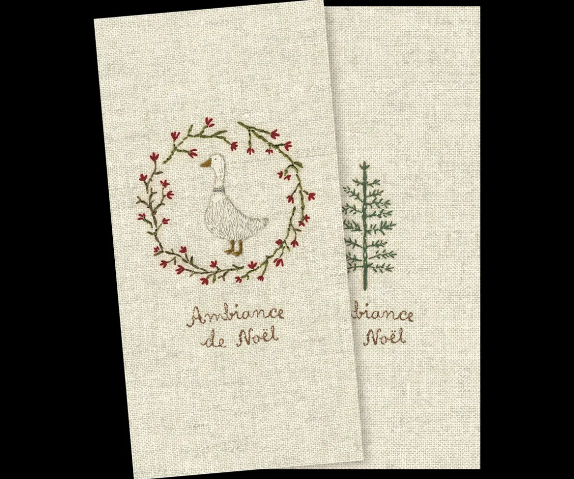 Store Maileg Napkin, Goose - Small